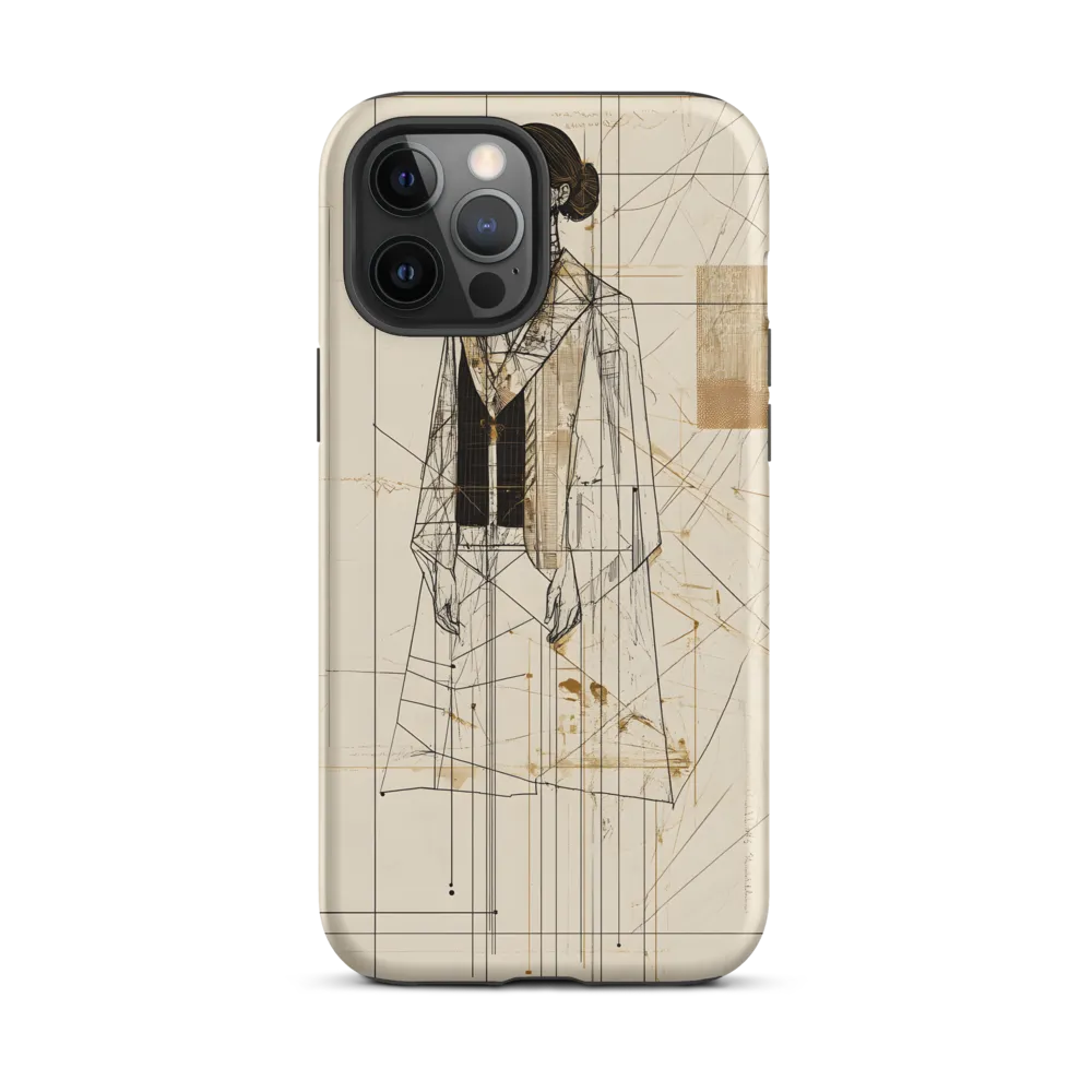 Elegance in Lines | Phone Case |  12 Pro Max | Tough Case | Matte