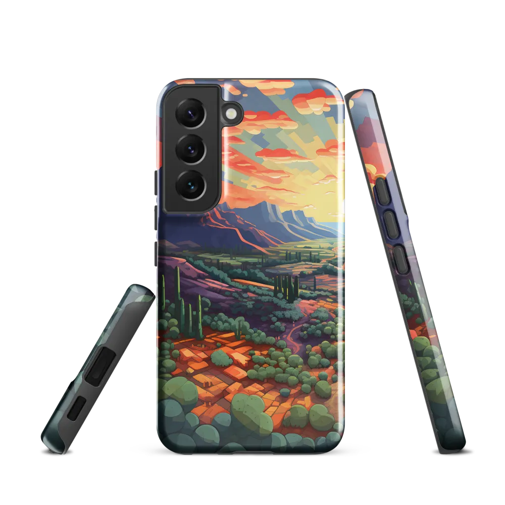 Desert Serenity at Dusk | Phone Case |  S22 | Tough Case | Glossy