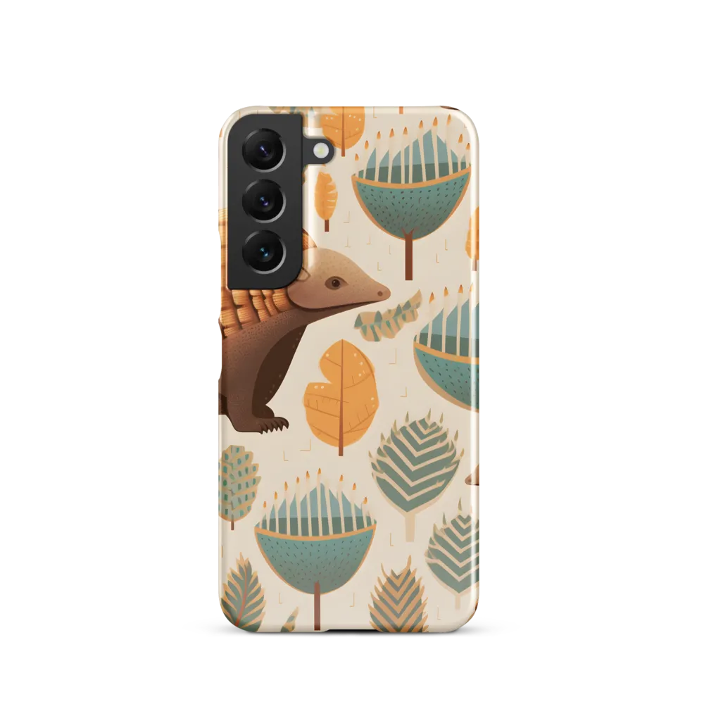 Pangolins in a Whimsical Habitat | Phone Case |  S22 | Snap Case | Glossy