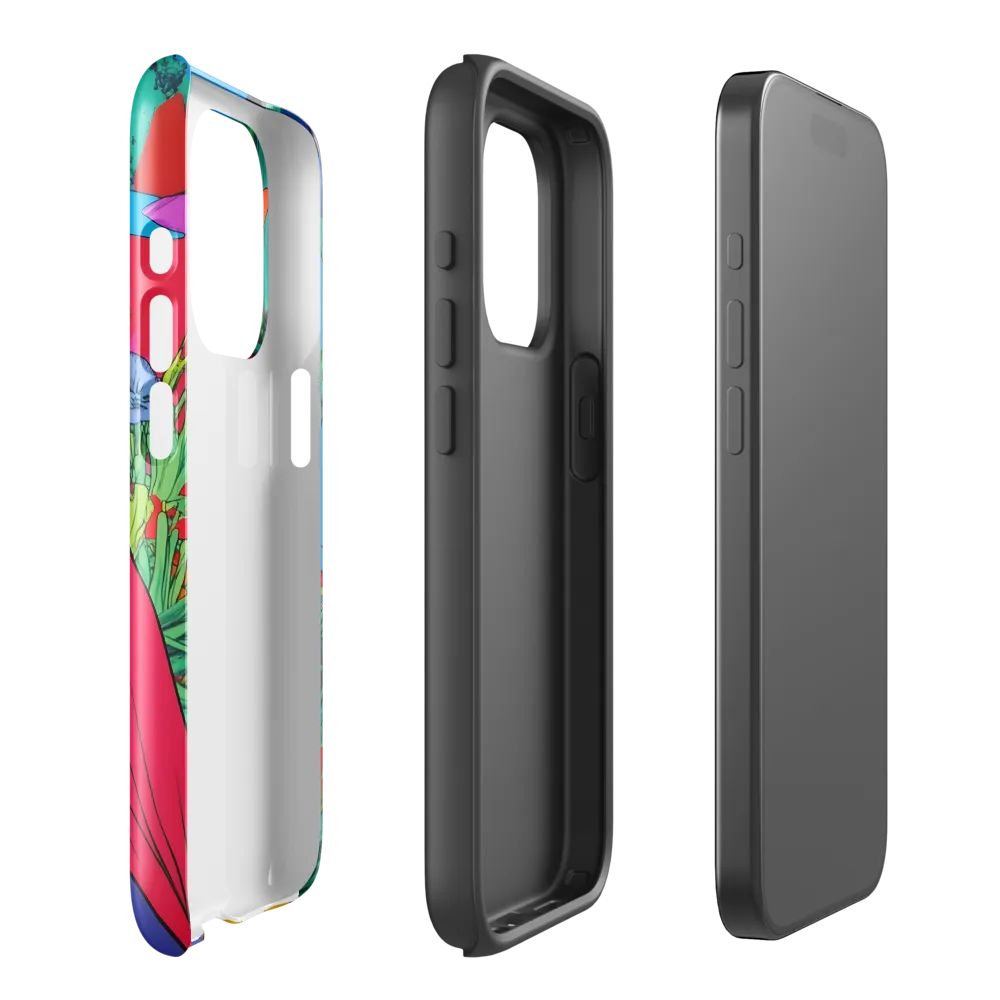 Crowned Surrealism | Phone Case |  15 Pro | Tough Case | Glossy
