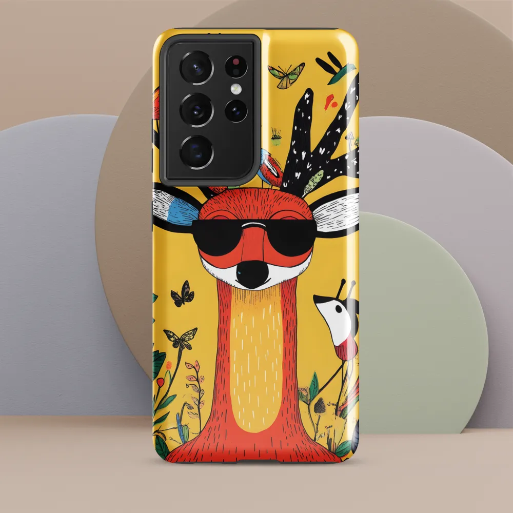 Playful Deer with Sunglasses