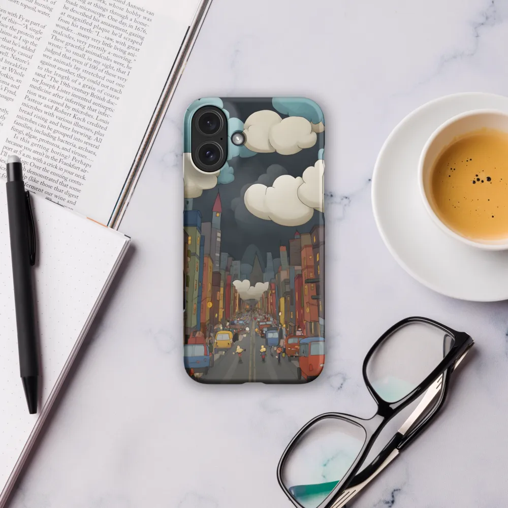 Urban Symphony: A City Awakens at Dusk | Phone Case |  16 Plus | Snap Case | Matte