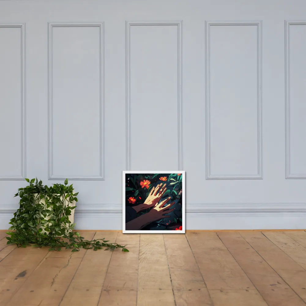 Whispers of Nature | Poster with White Frame | 16″×16″