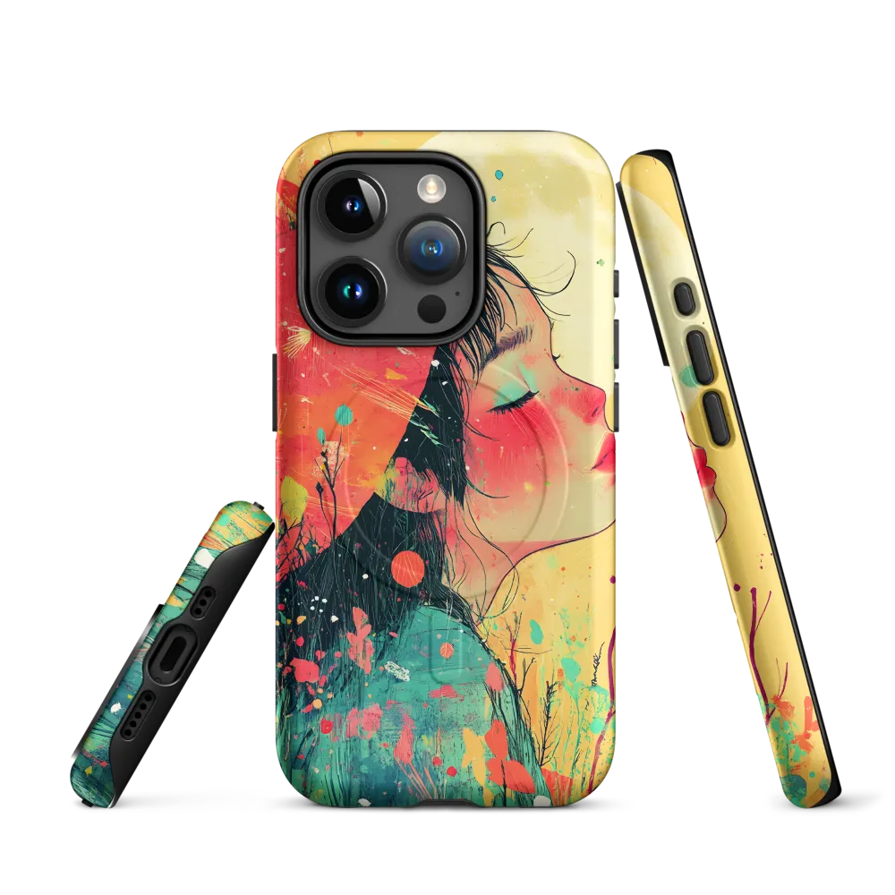 Whispers of Nature: A Dreamy Portrait | Phone Case |  15 Pro | MagSafe® Tough Case | Matte