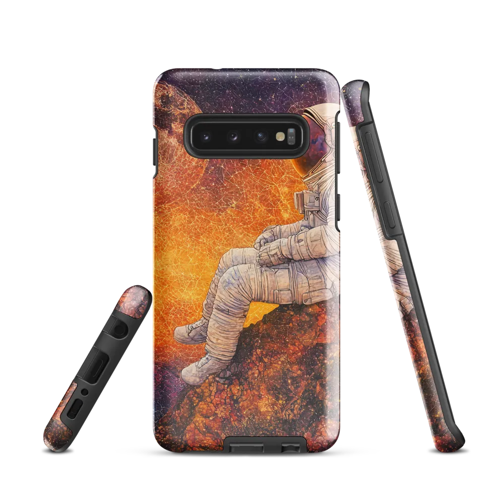 Cosmic Contemplation | Phone Case |  S10 | Tough Case | Glossy