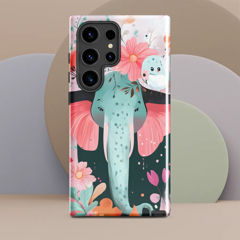 Whimsical Elephant in Bloom