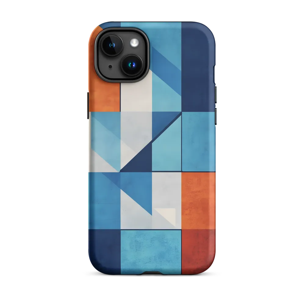 Geometric Harmony in Color | Phone Case |  15 Plus | Tough Case | Matte