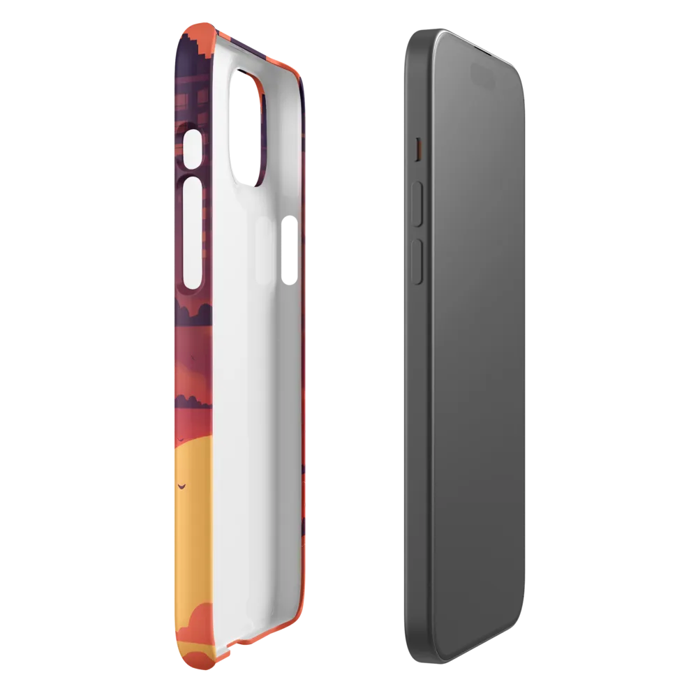 Urban Dusk: A Symphony of Cityscapes | Phone Case |  15 Plus | Snap Case | Matte