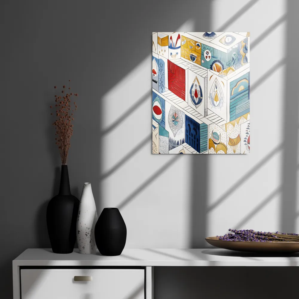 Symphony of Geometric Harmony | Metal Print | 16″×20″