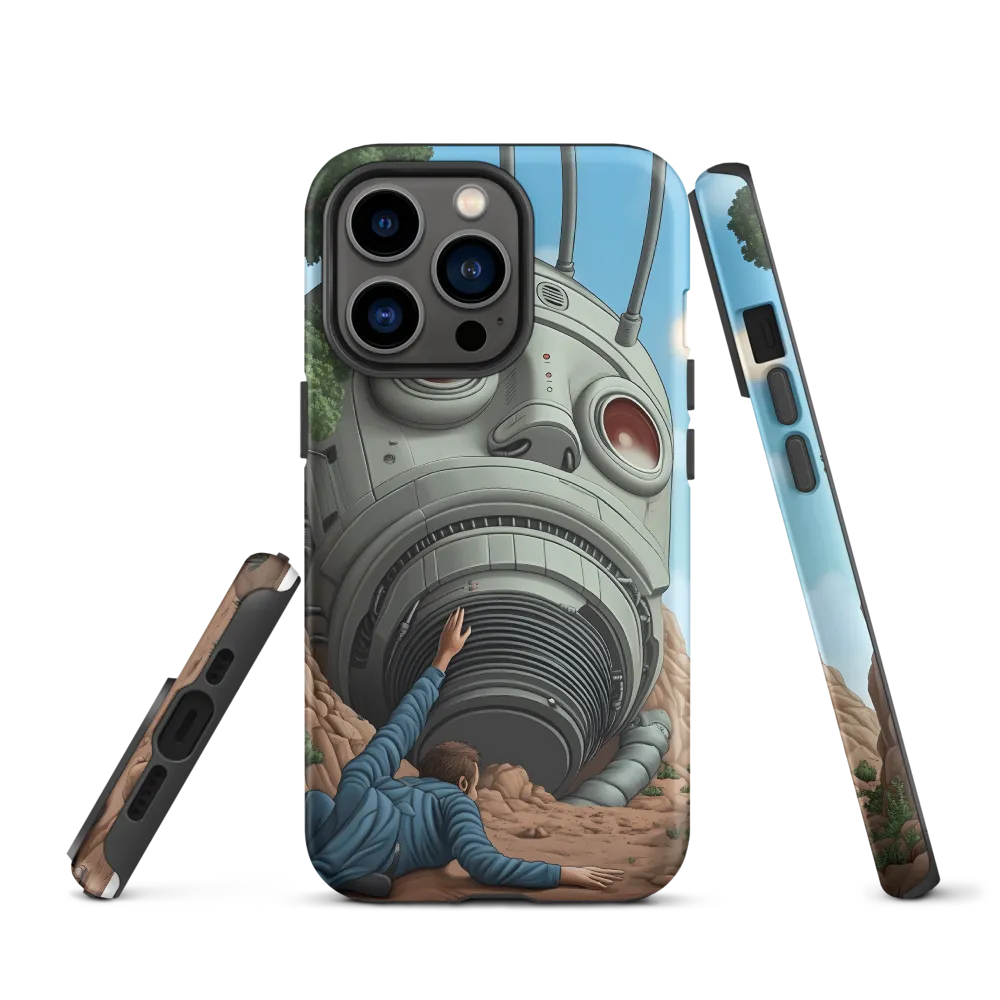 The Descent into Technological Abyss | Phone Case |  13 Pro | Tough Case | Matte