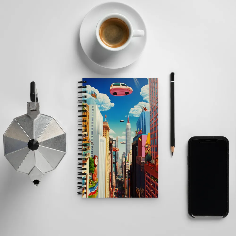 Dreams of a Floating City | Spiral Notebook