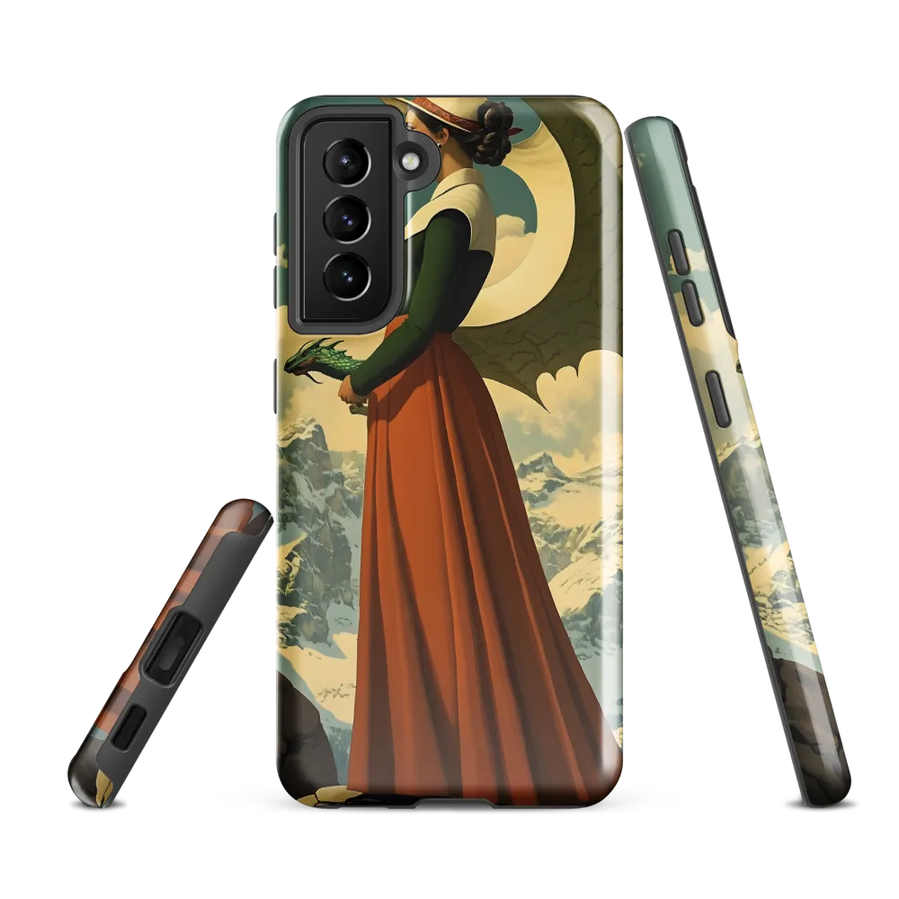Mystic Harmony: The Dragon Keeper | Phone Case |  S21 FE | Tough Case | Glossy