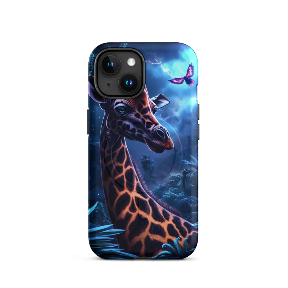 Mystical Giraffe in Twilight Jungle