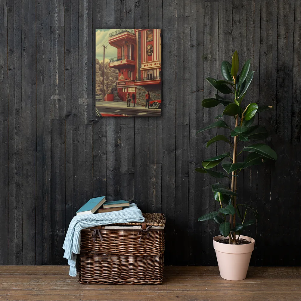 Retro Urban Dreamscape | Canvas | 18″×24″