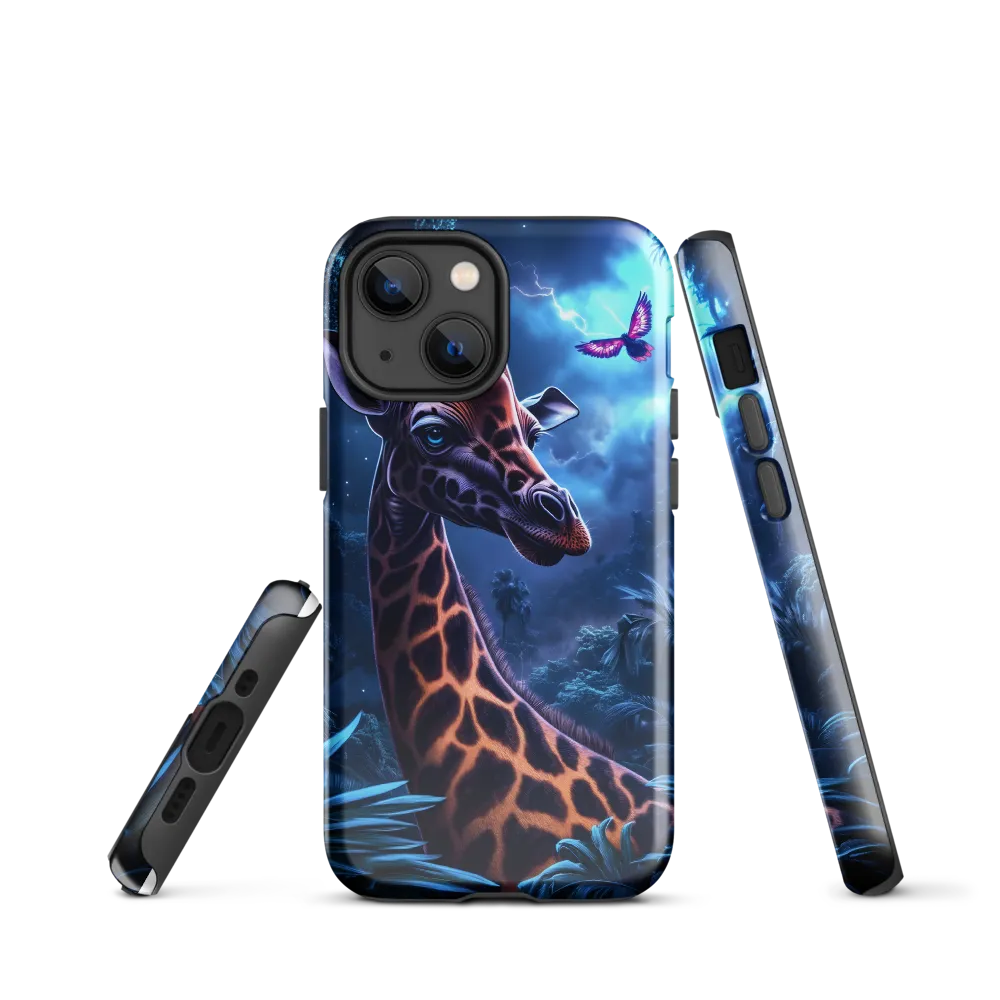 Mystical Giraffe in Twilight Jungle