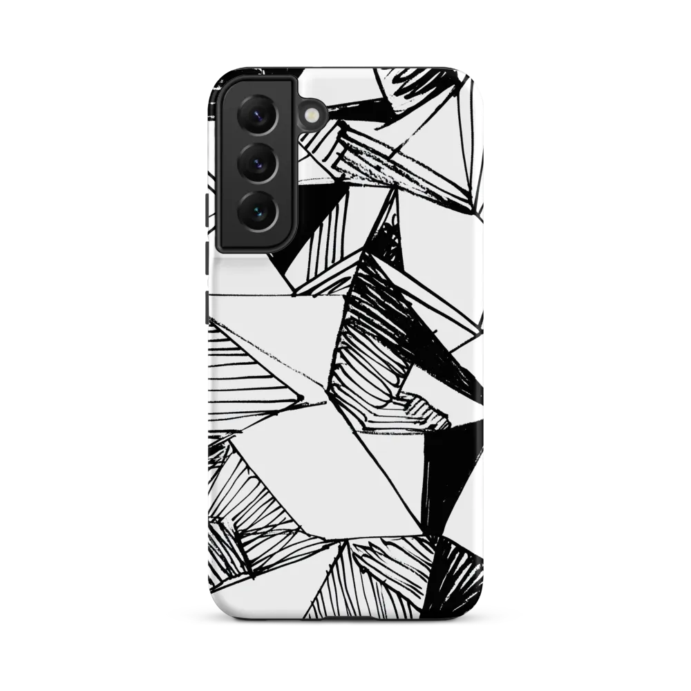 Dynamic Geometry in Ink | Phone Case |  S22 Plus | Tough Case | Matte