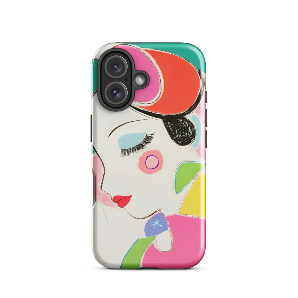 Whimsical Portrait in Colorful Abstraction