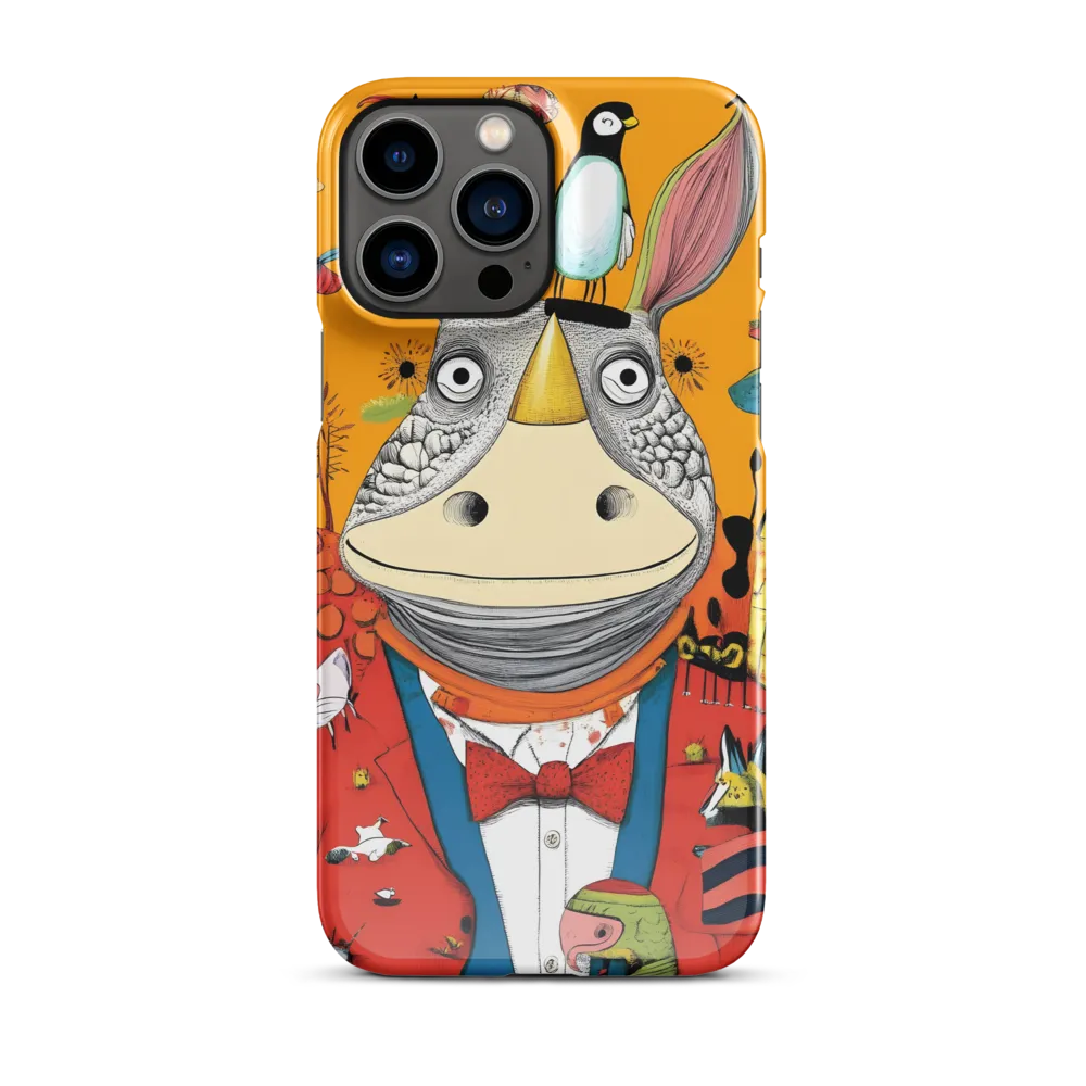 Whimsical Rhinoceros: A Playful Encounter