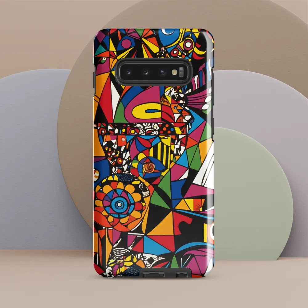 Geometric Dreams in Vivid Colors | Phone Case |  S10 Plus | Tough Case | Glossy