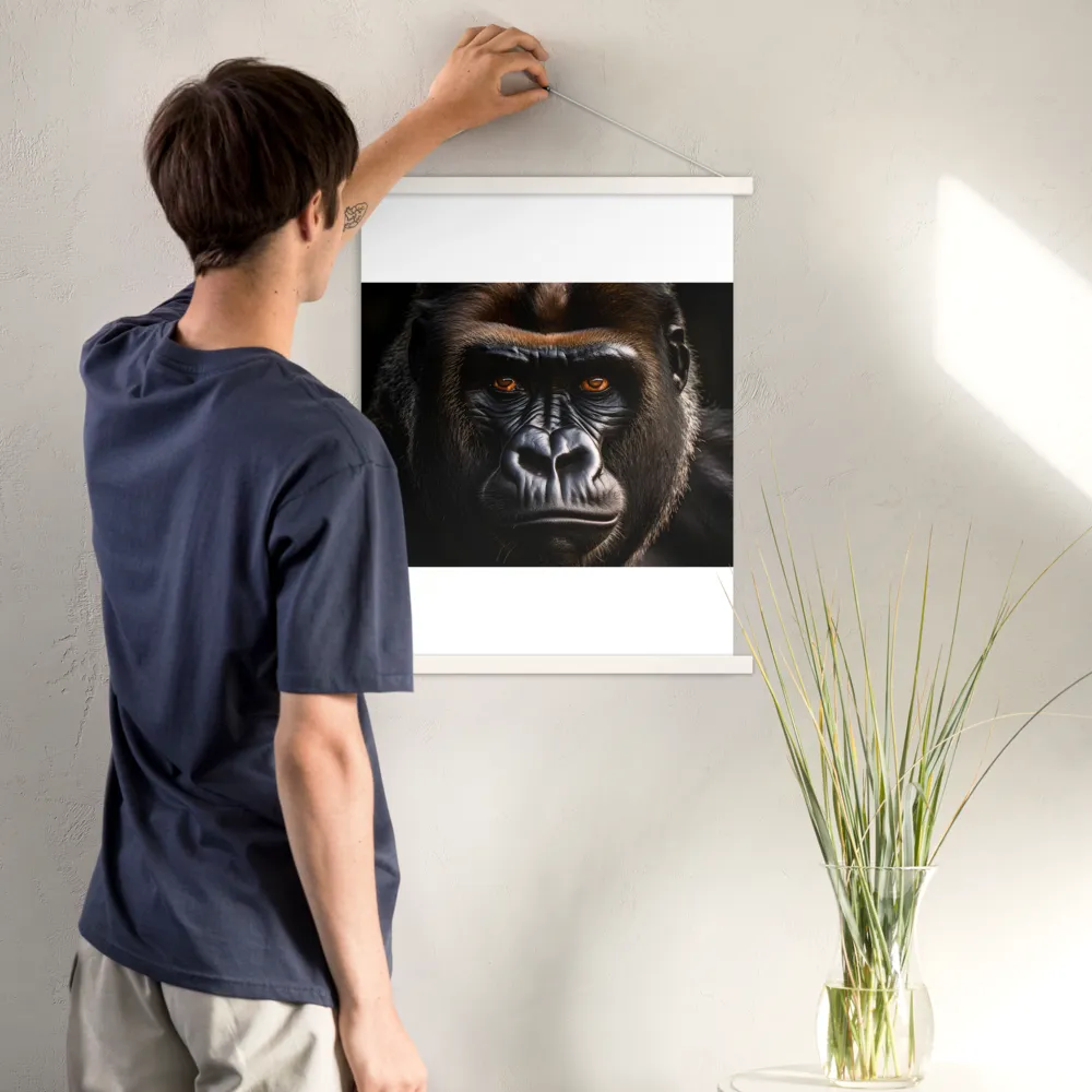 Majestic Gaze | Poster With White Wood Hanger | 18″×24″