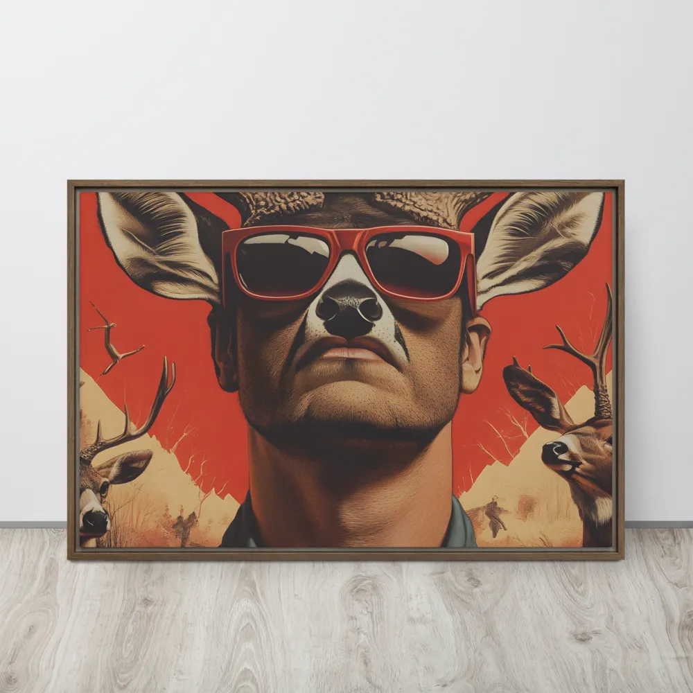 The Hunter's Spirit | Canvas with Brown Frame | 24″×36″