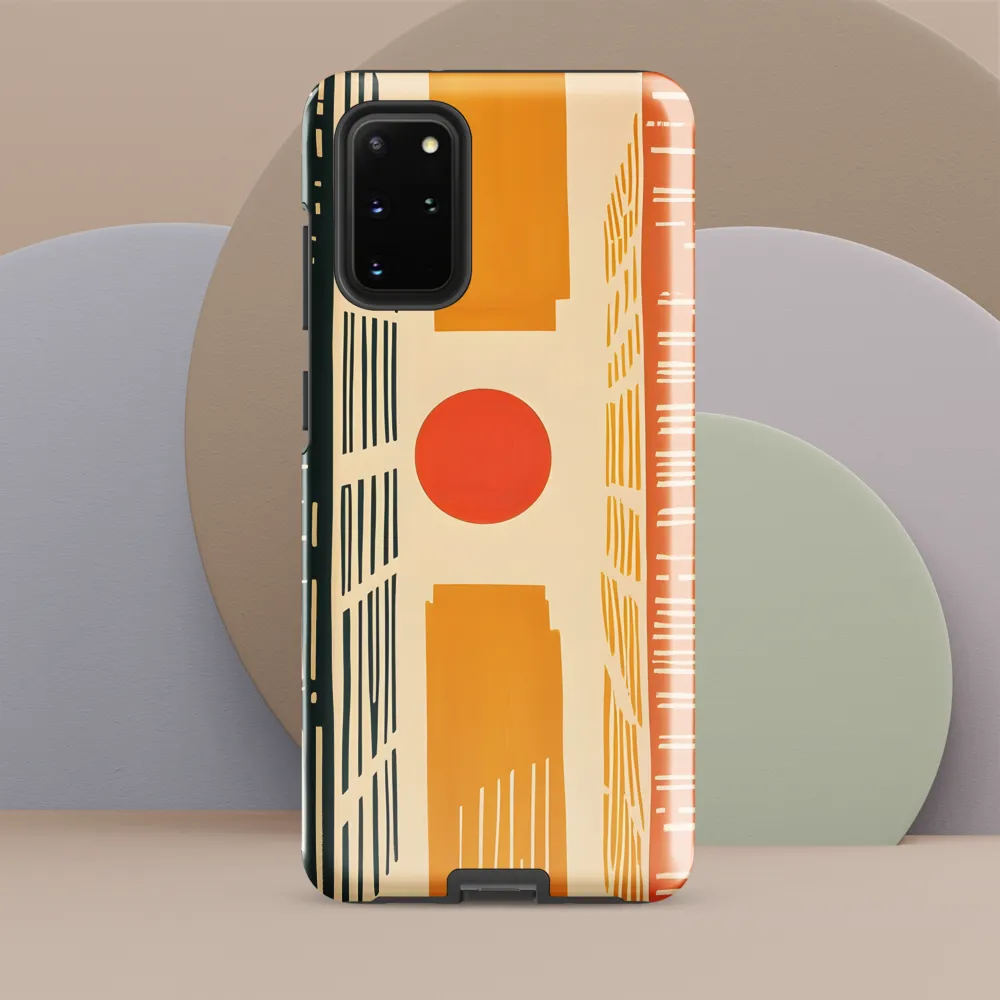 Urban Harmony: A Geometric Sunrise