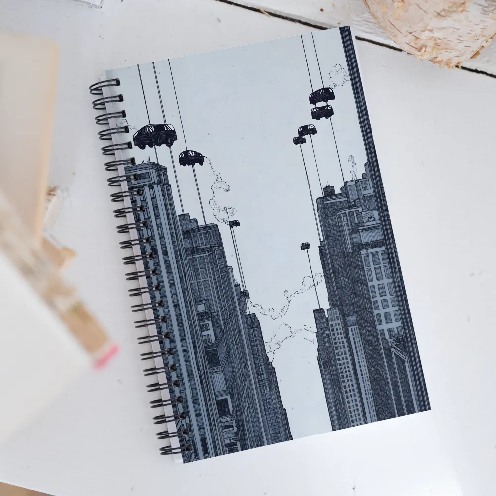 Suspended in the City | Spiral Notebook