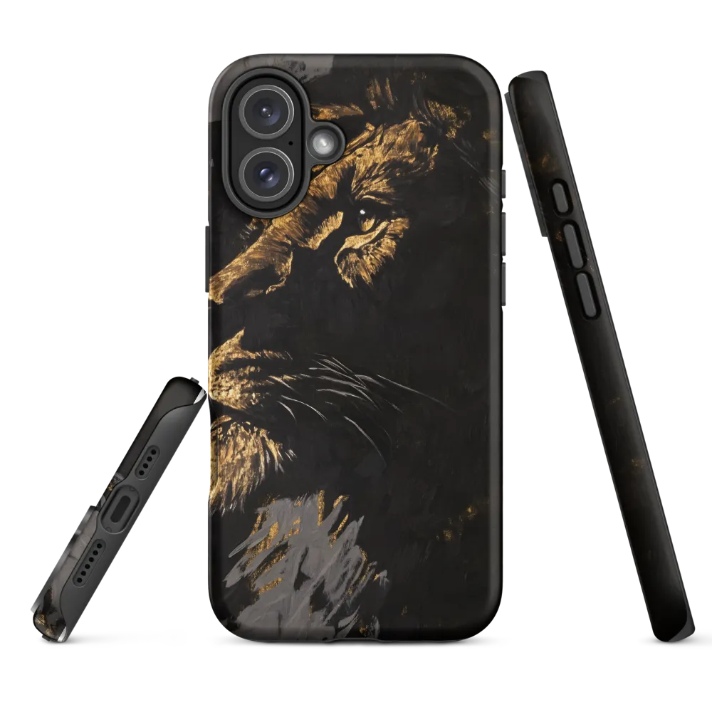 Majestic Gaze: The Golden Lion