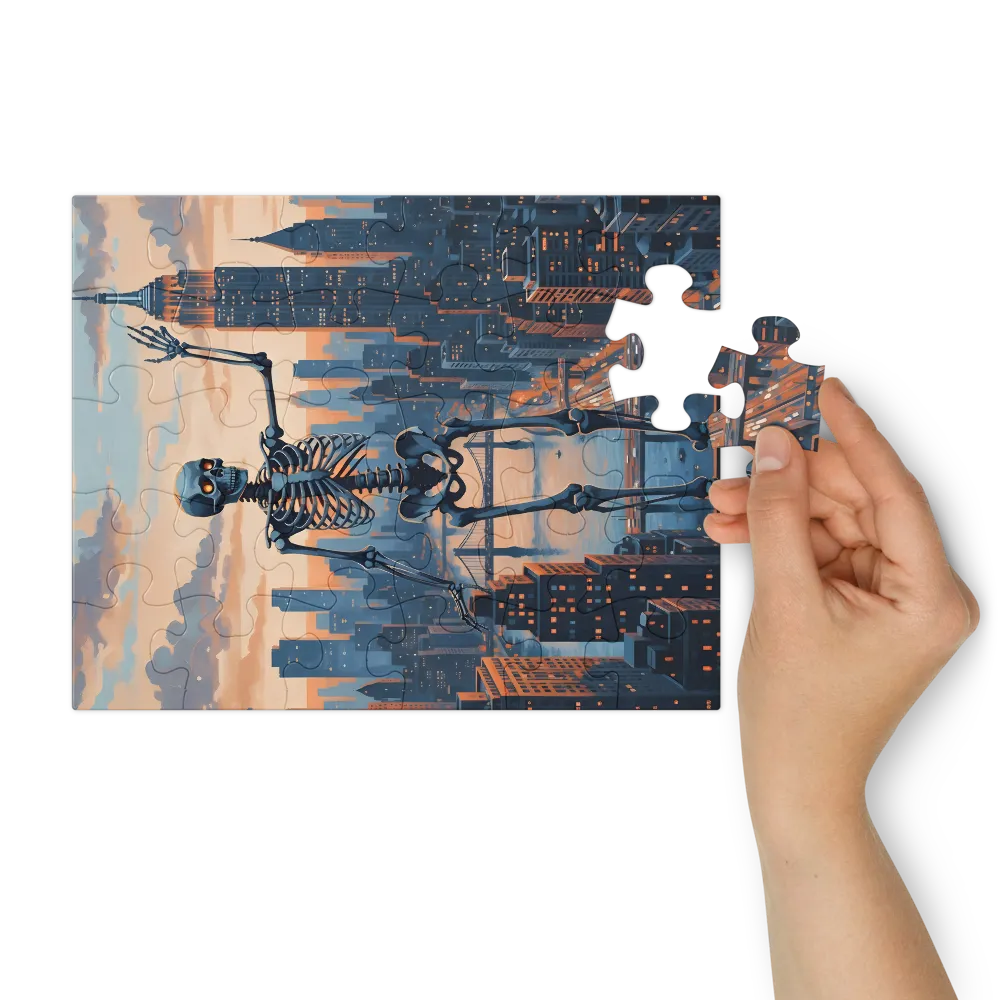 Skyline Sentinel 
 Jigsaw Puzzle in Tin Box