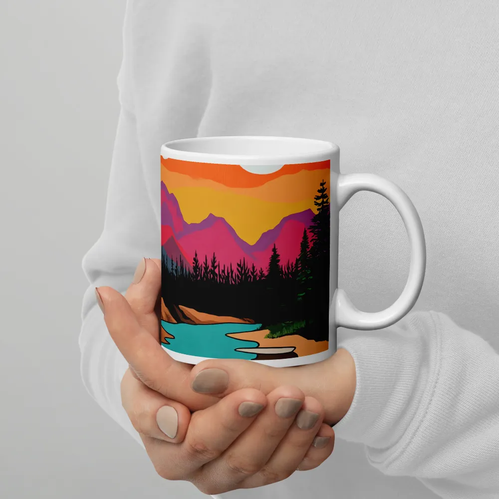 Dual Suns Over Serene Waters | Mugs | Multiple Sizes & Colors