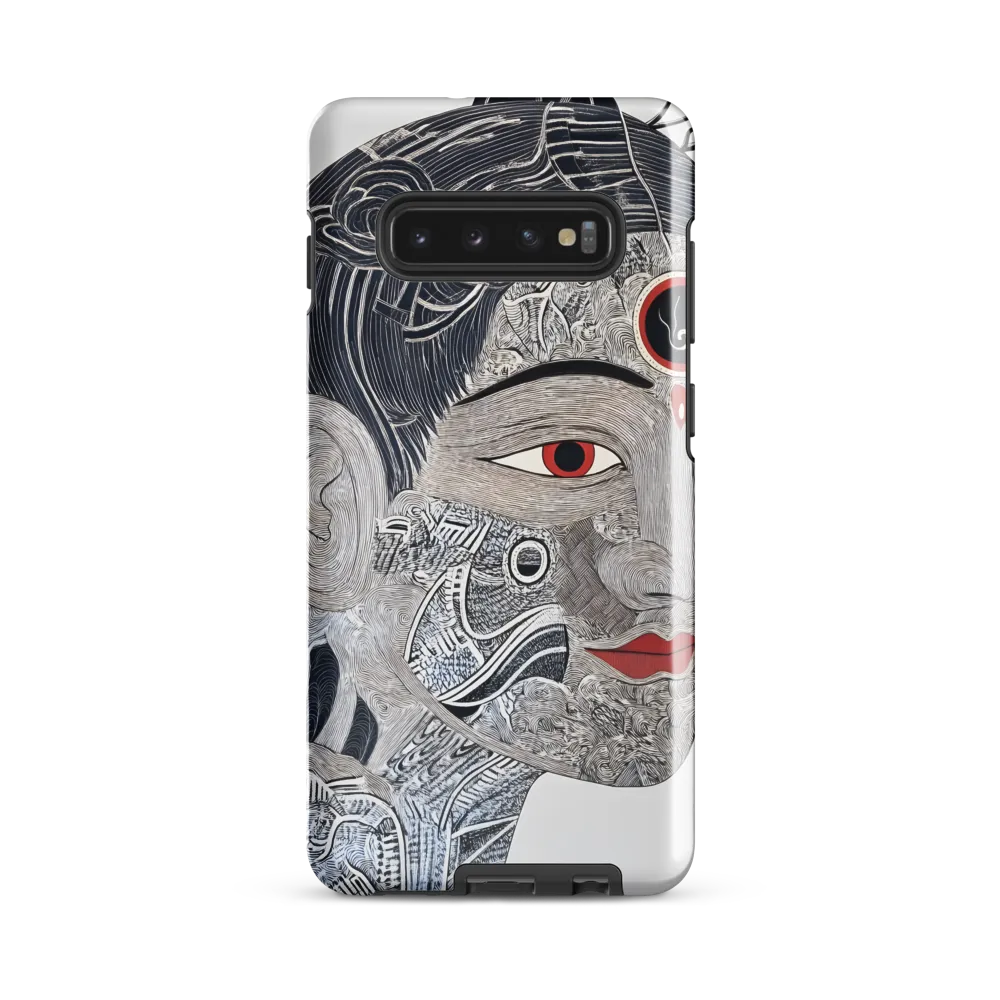 Mystical Identity: A Portrait in Layers | Phone Case |  S10 Plus | Tough Case | Glossy