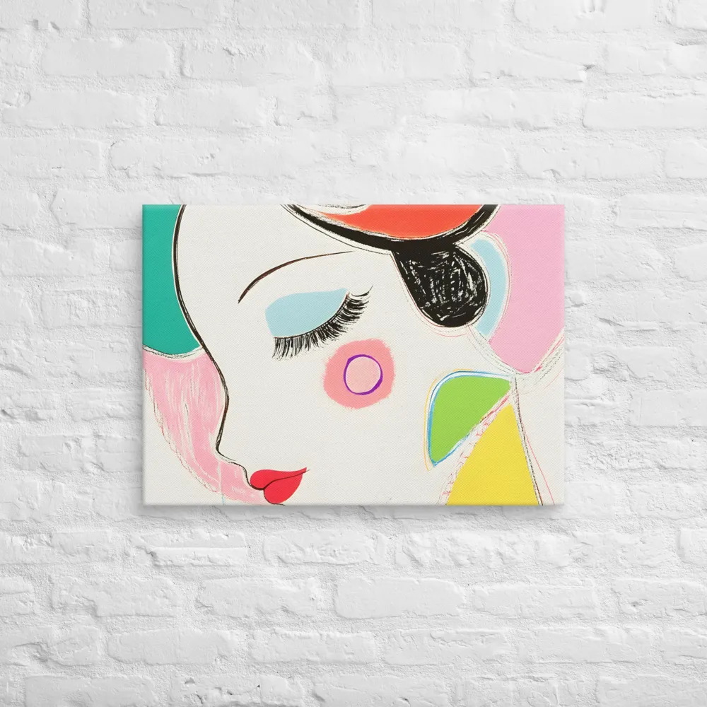 Whimsical Portrait in Colorful Abstraction | Canvas | 20″×28″