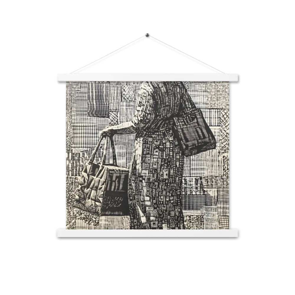 Urban Reflections: A Shopping Narrative | Poster With White Wood Hanger | 18″×18″