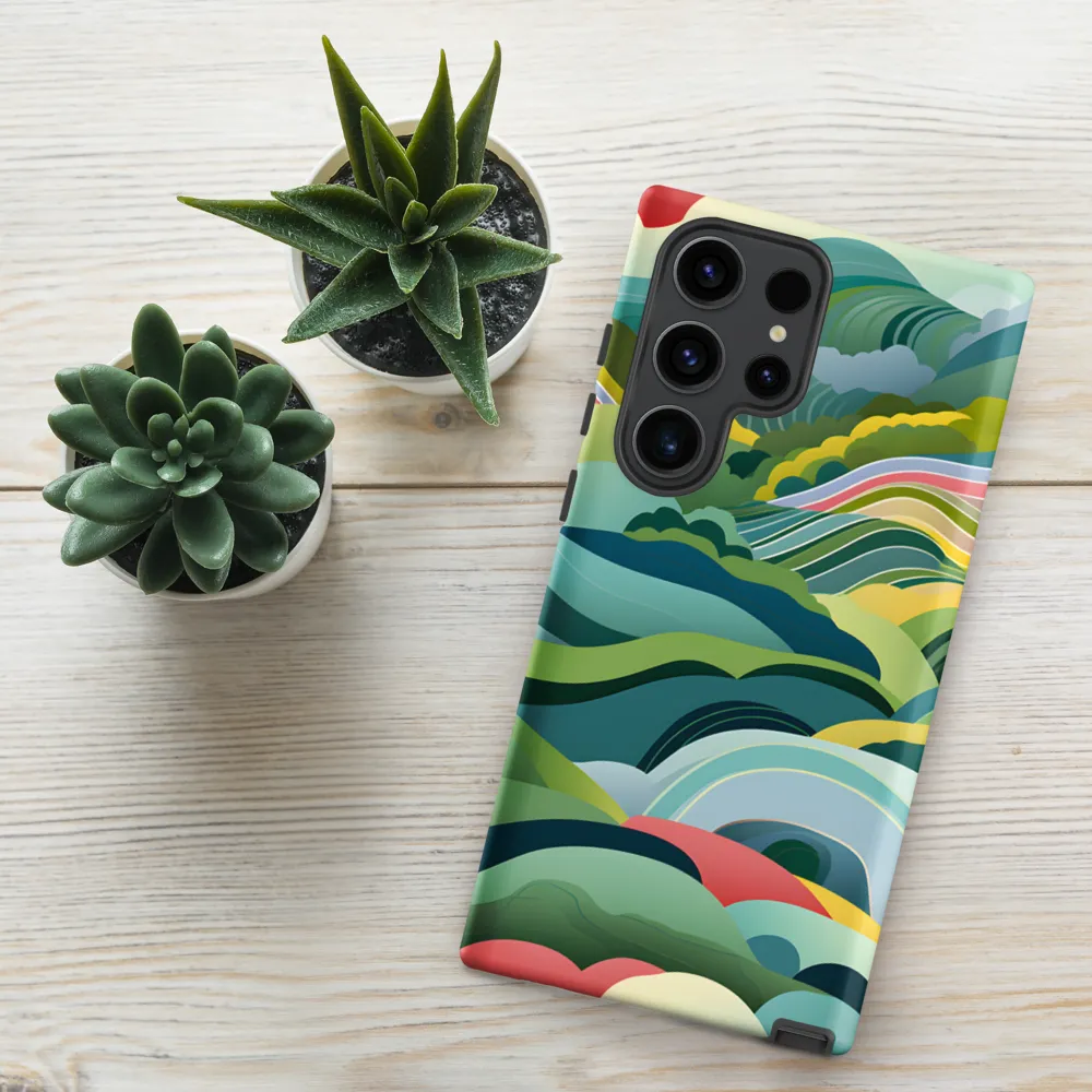 Waves of Serenity | Phone Case |  S23 Ultra | Tough Case | Matte