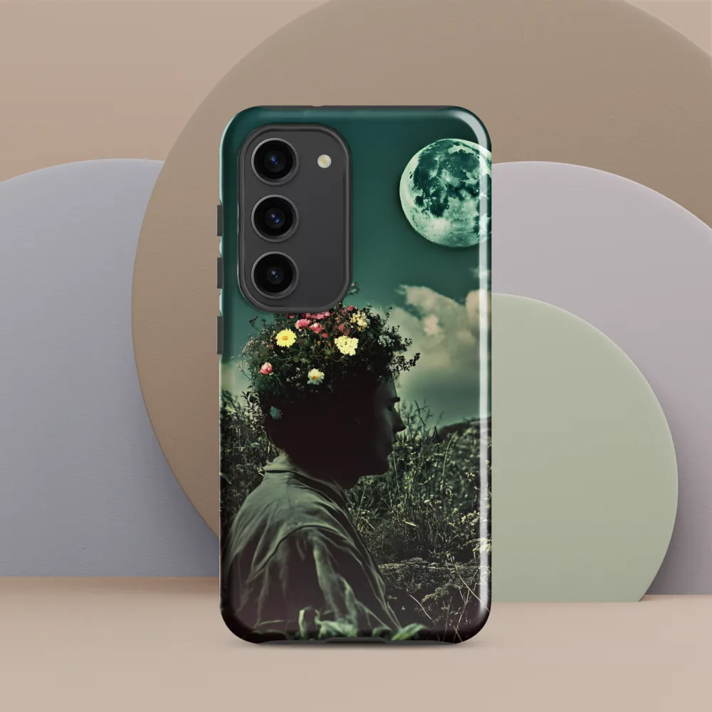 Moonlit Blossom | Phone Case |  S23 | Tough Case | Glossy