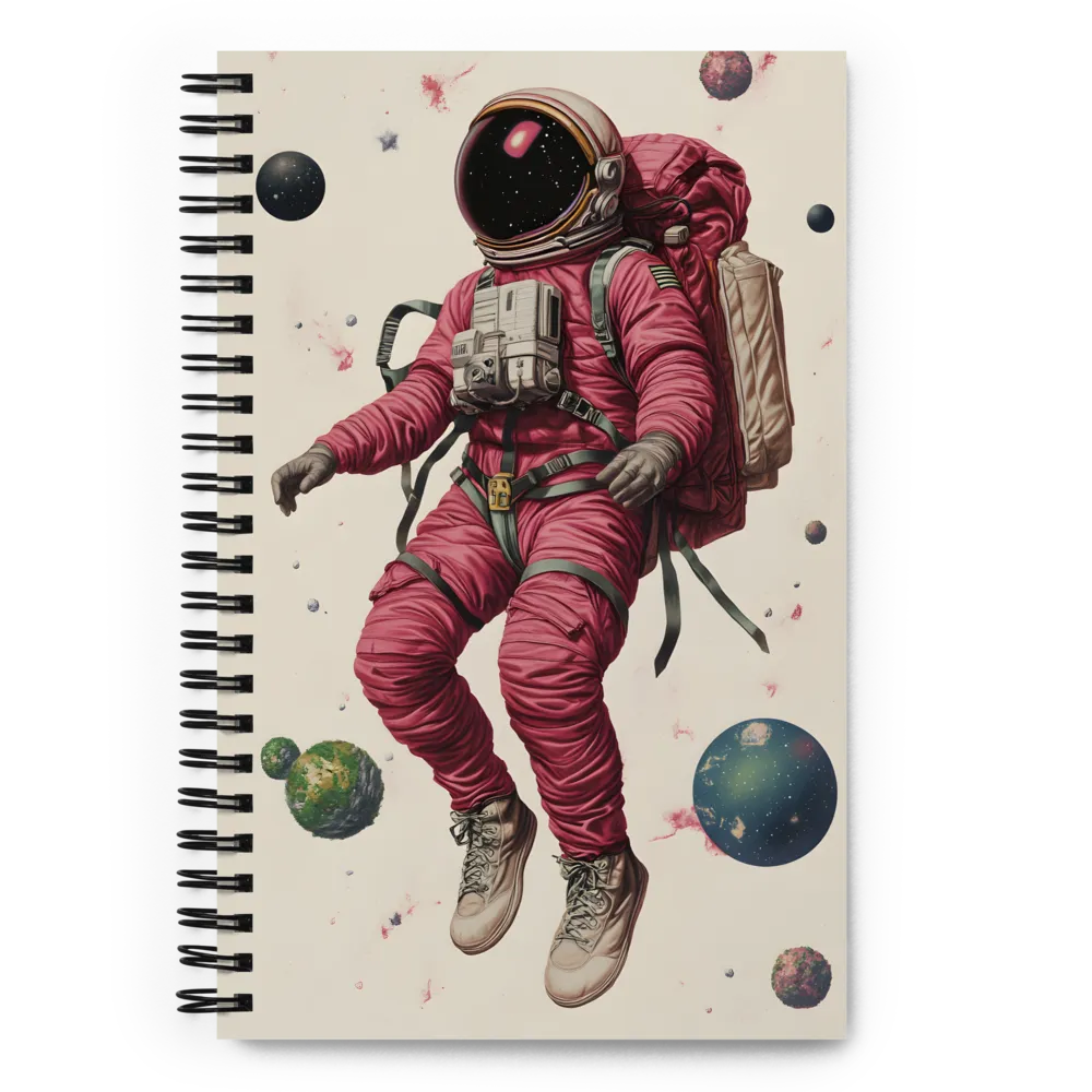 Cosmic Voyager: The Space Explorer | Spiral Notebook