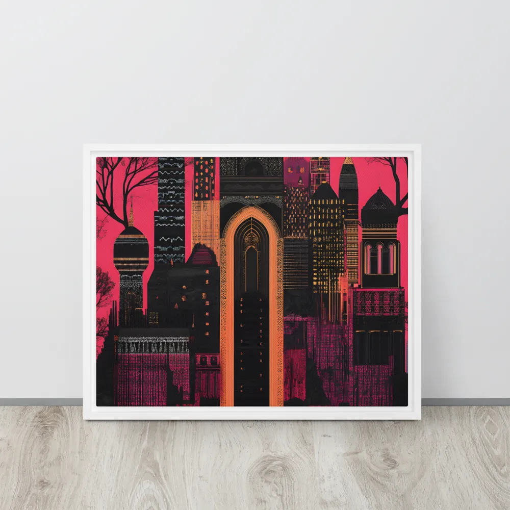 Urban Reverie | Canvas with White Frame | 16″×20″