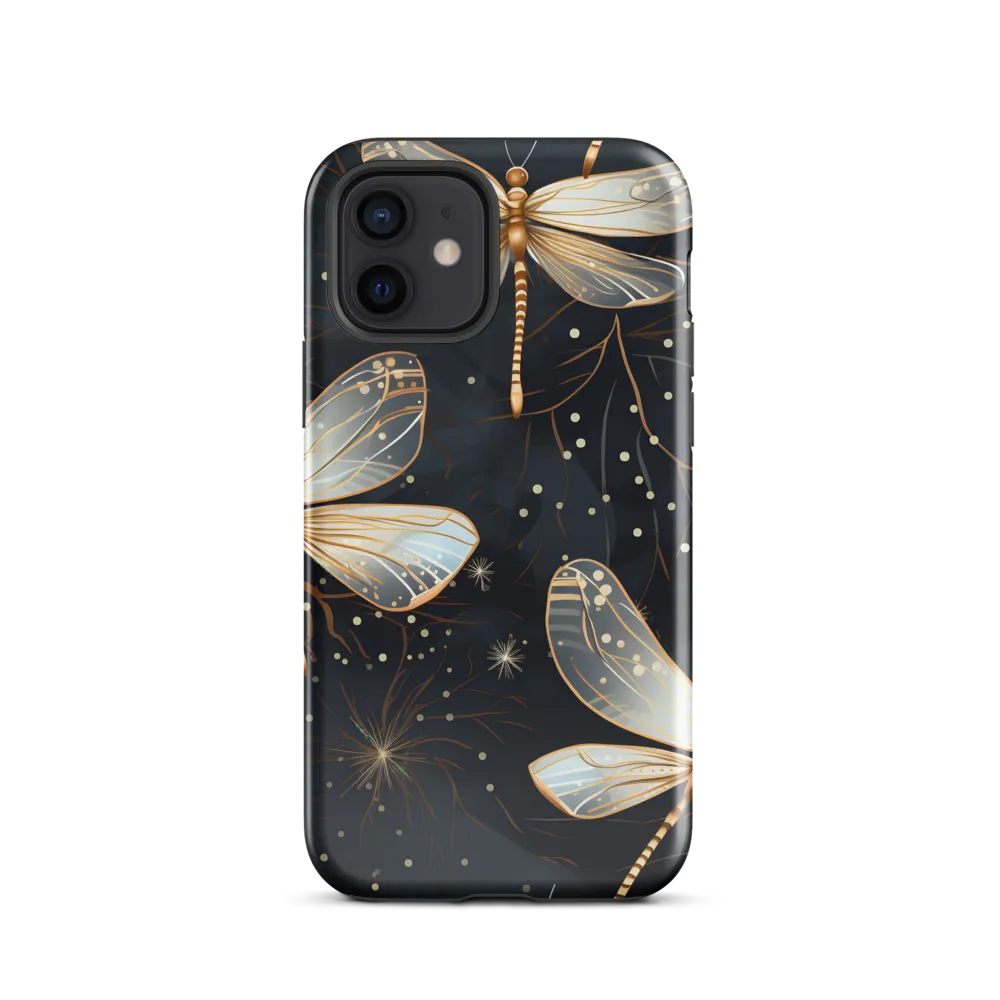 Ethereal Dance: Dragonflies in a Midnight Garden