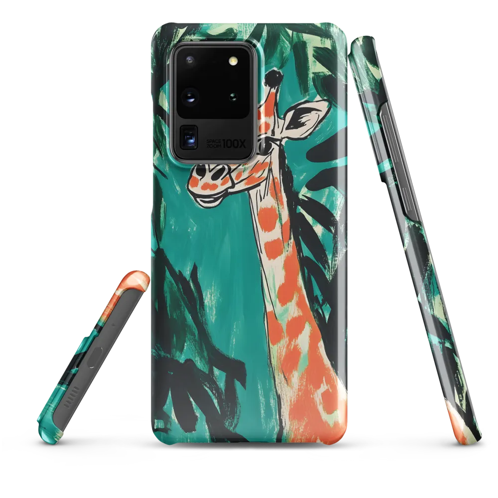 Curious Giraffe in Lush Greenery | Phone Case |  S20 Ultra | Snap Case | Glossy