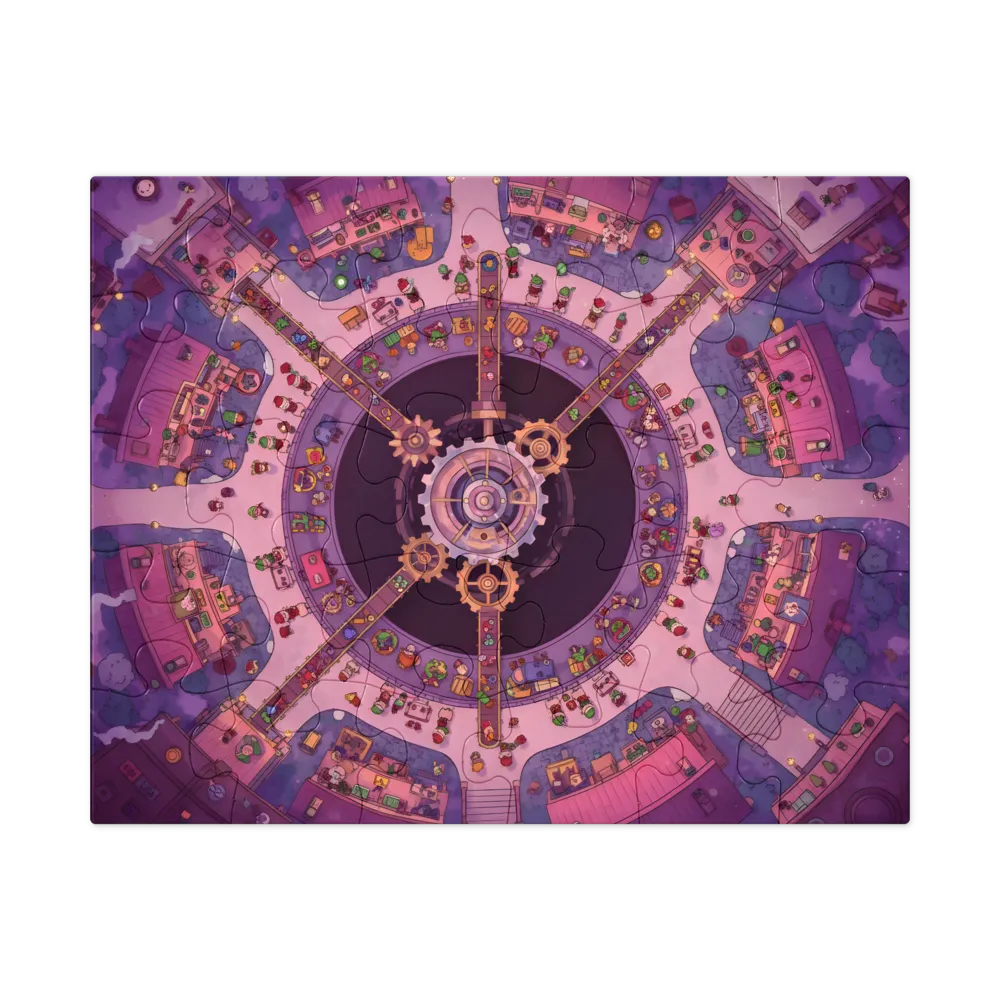 Clockwork Market 
 Jigsaw Puzzle in Tin Box