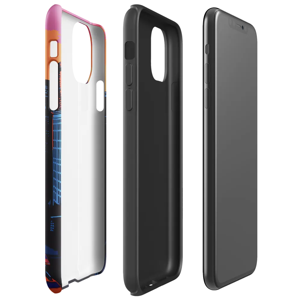 Sunset Over Skyscrapers | Phone Case |  11 Pro Max | Tough Case | Glossy