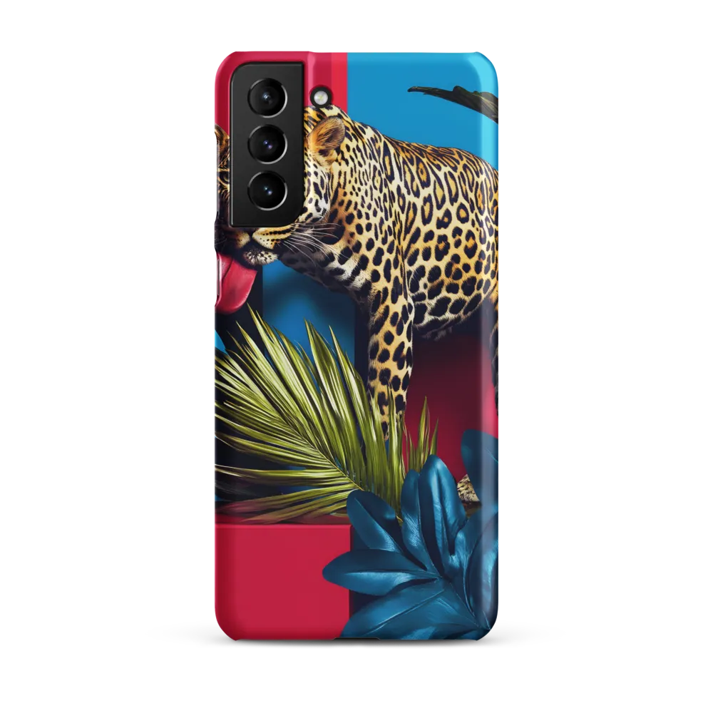 Playful Leopard in Vibrant Paradise