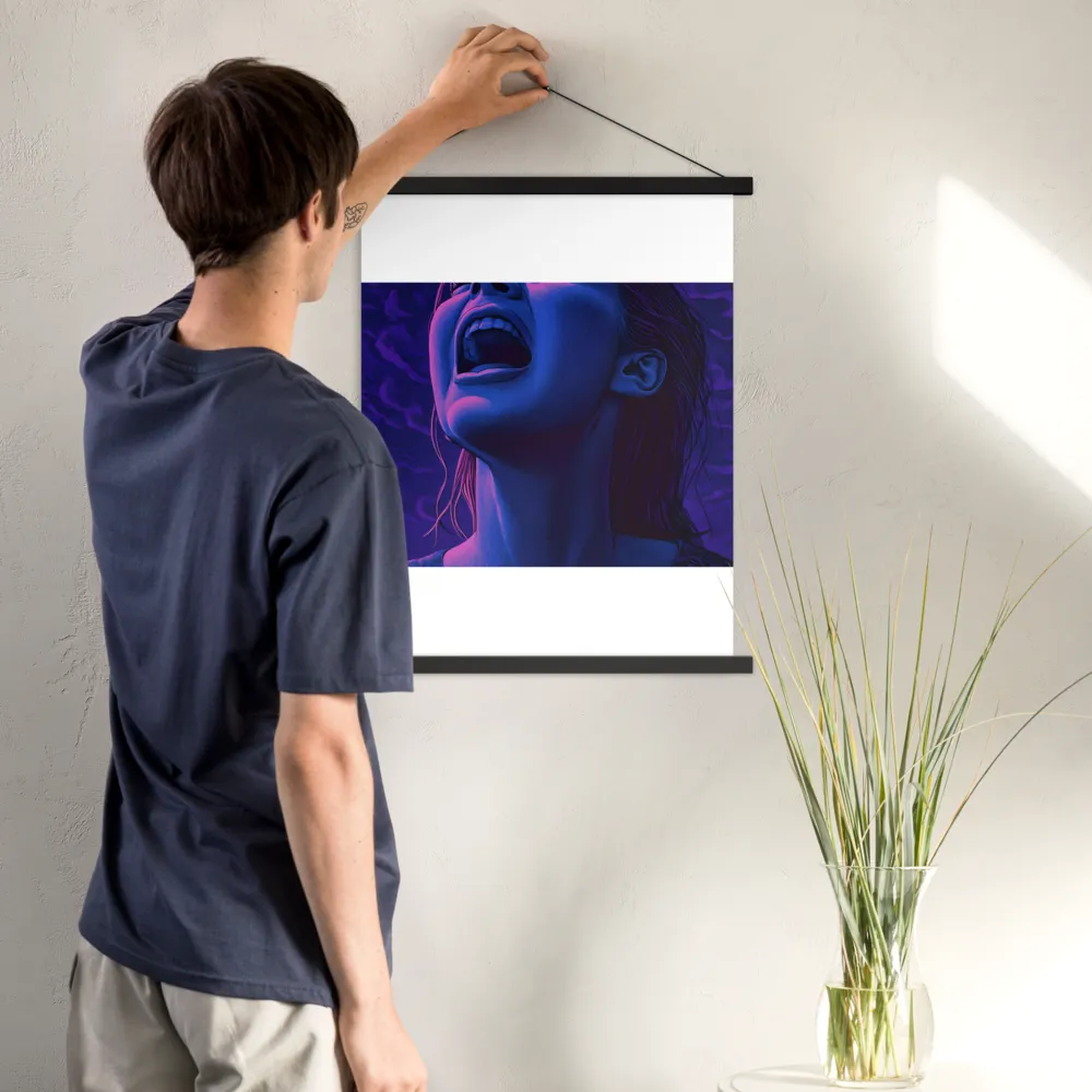 Echoes of Anguish | Poster With Black Wood Hanger | 18″×24″