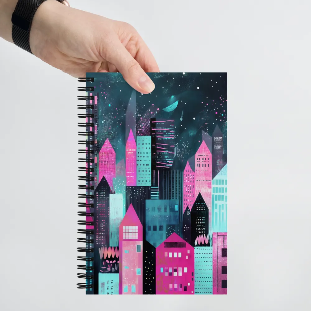 Electric Metropolis | Spiral Notebook