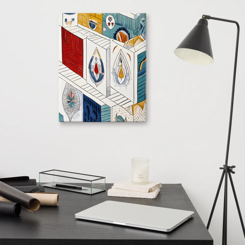 Symphony of Geometric Harmony | Canvas | 16″×20″