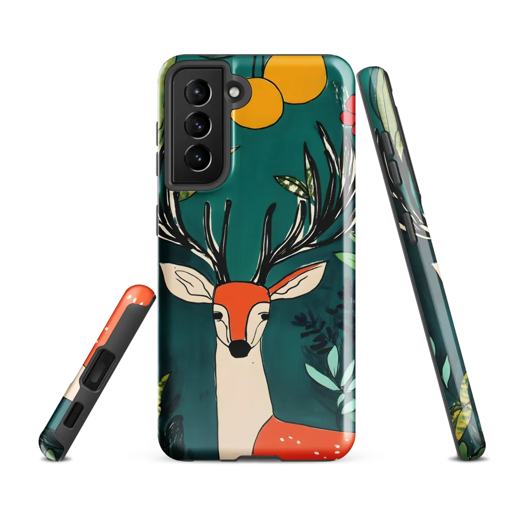 Nature's Embrace: The Majestic Deer | Phone Case |  S21 FE | Tough Case | Glossy