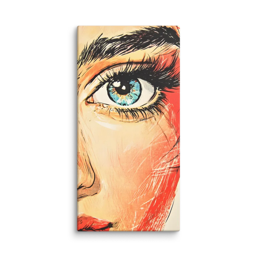 Gaze of Emotion | Canvas | 24″×48″
