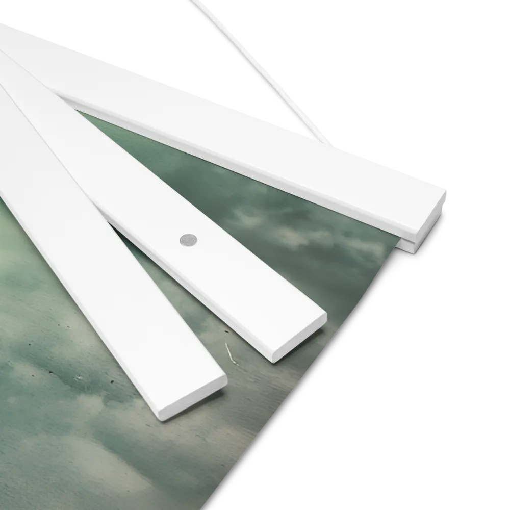 Ethereal Reflections: Identity in a Fragmented World | Poster With White Wood Hanger | 16″×16″