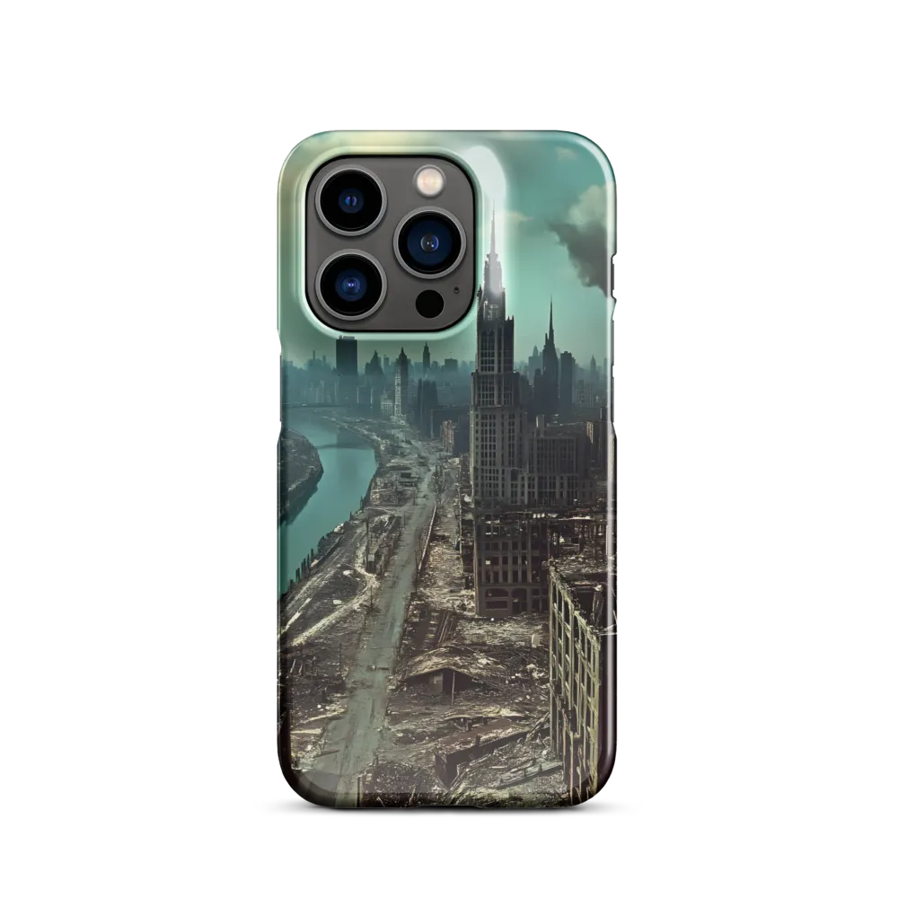 Urban Ruins: A Futuristic Reflection | Phone Case |  14 Pro | Snap Case | Glossy