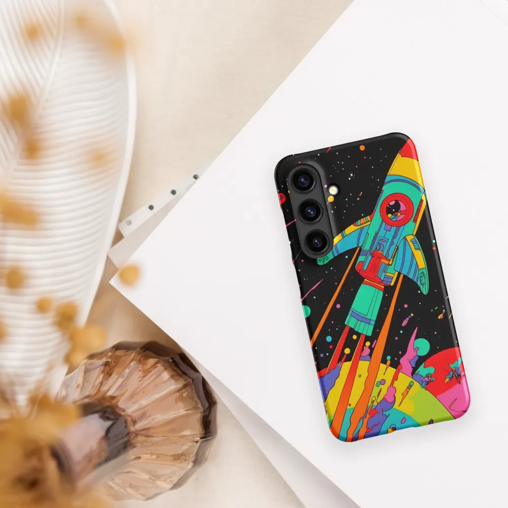Cosmic Voyage: The Neon Lift-Off